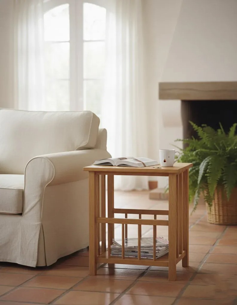 Klasyczny gazetownik z drewna dębowego T0-E16