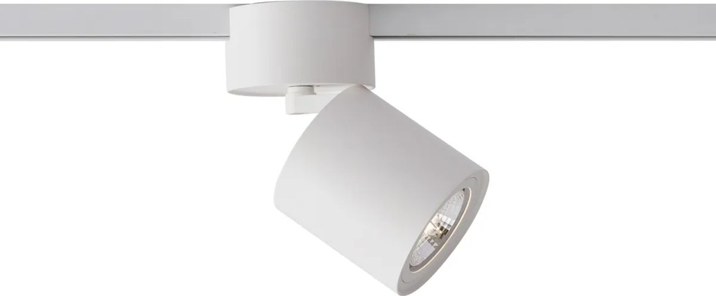 Nowoczesny biały reflektor do systemu szynowego 1-fazowego GU10 70mm - Iconic Roto