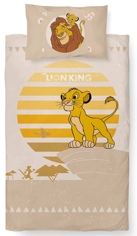 Pościel do łóżeczka Lion King Little Simba, 100 x135 cm, 40 x 60 cm