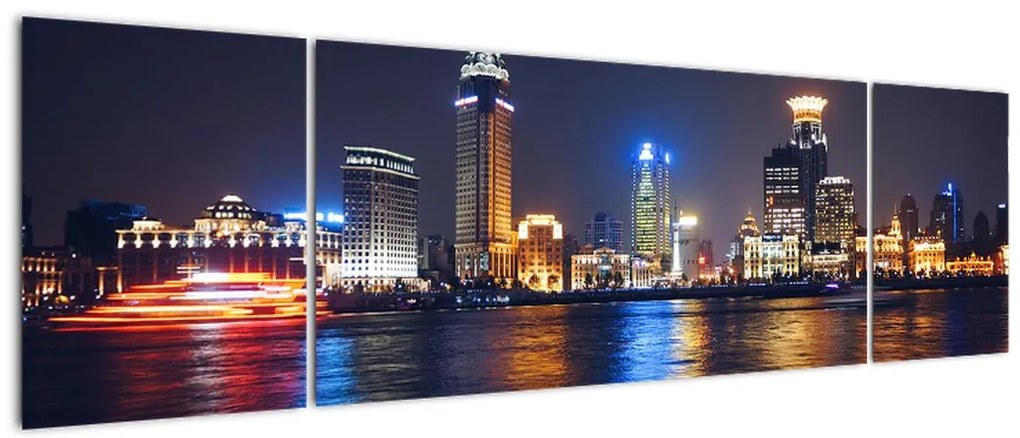 Obraz - Refleksy nocy (170x50 cm)