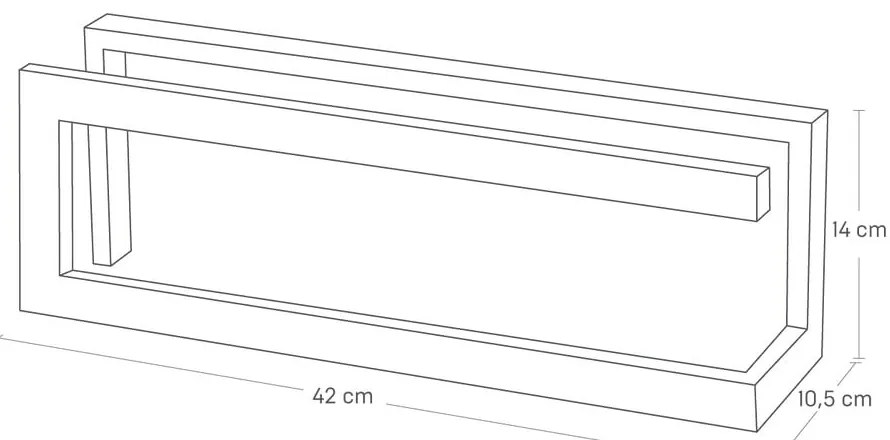 Biały metalowy stojak na kapcie Line – YAMAZAKI