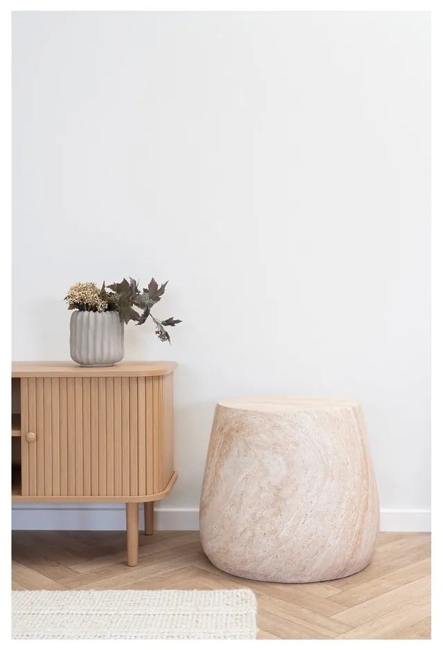 Kamienny okrągły stolik ogrodowy ø 47,5 cm Bonn – House Nordic