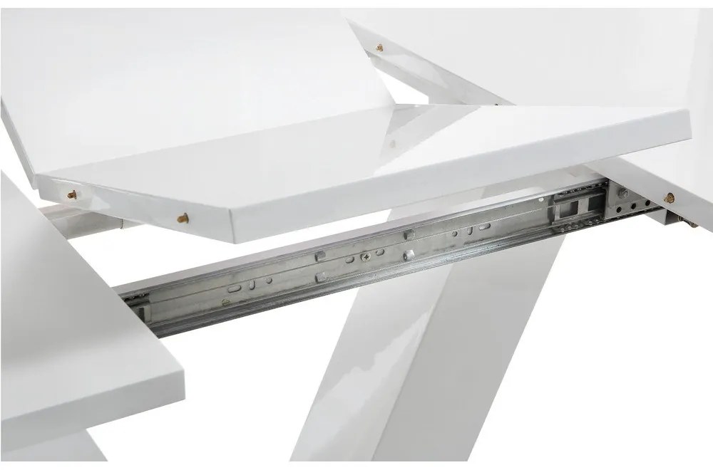 Rozkładany stół z dodatkowym blatem z połyskiem 90x140 cm Aaron – Støraa