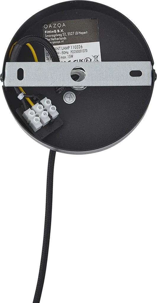 Nowoczesna lampa wisząca czarna 50 cm 3-punktowa - Drum Duo