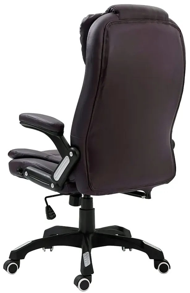 Brązowy rozkładany fotel biurowy - Loker