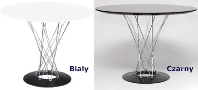 Czarny okrągły stół designerski - Praxon