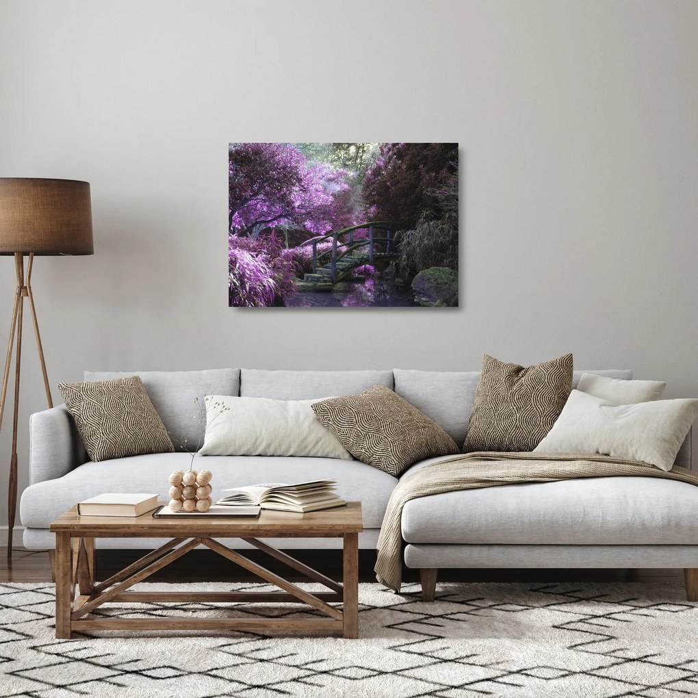 Obraz na szkle - Mistyczny ogród (70x50 cm)