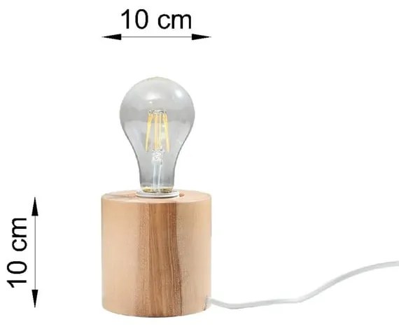 Drewniana lampa stołowa Nice Lamps Elia