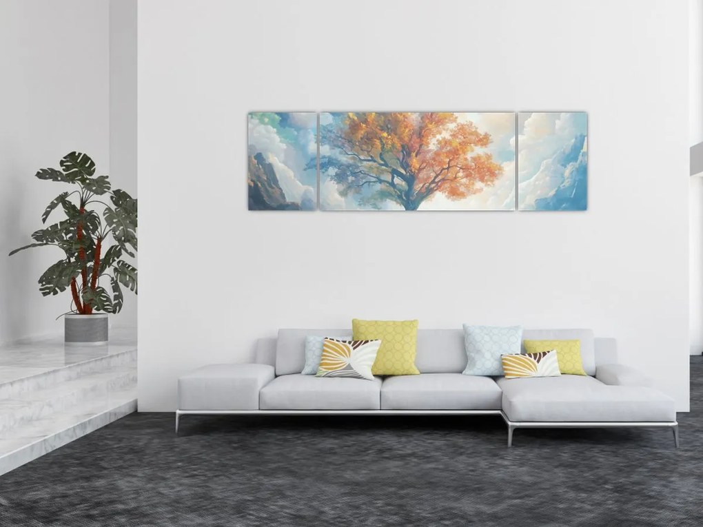 Obraz – Drzewo życia i miłości (170x50 cm)