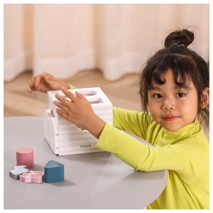 Viga polarb sorter edukacyjny grzechoczące klocki montessori