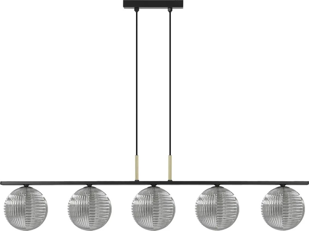 Pięciokloszowa lampa sufitowa szklana Z7-G18