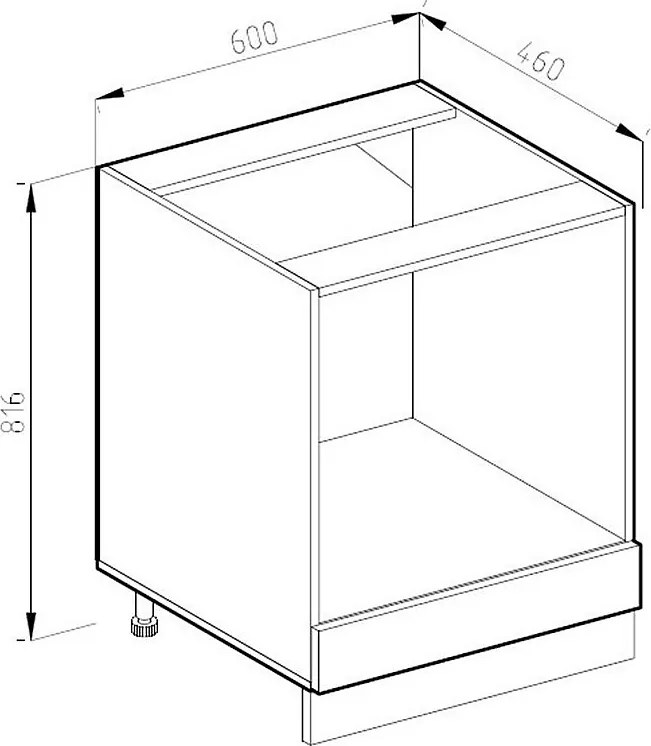 Szafka kuchenna biały 60x60x81.6 r-line