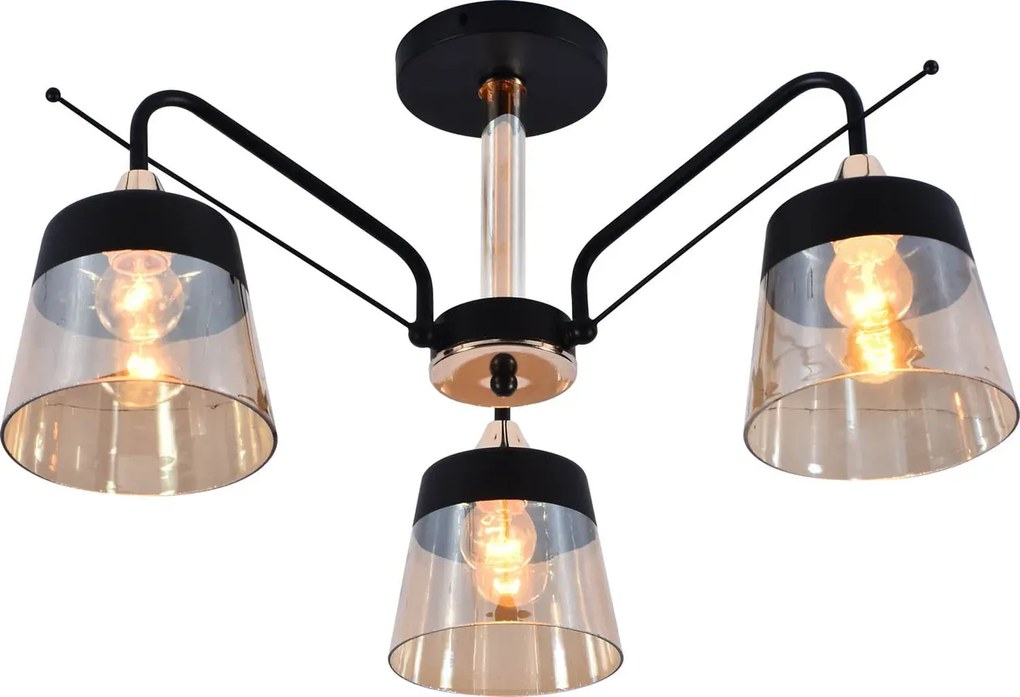 Nowoczesna lampa sufitowa z trzema kloszami - L7-E43
