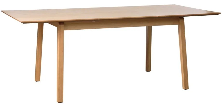 Rozkładany stół z blatem w dekorze dębu 95x200 cm Bari – Unique Furniture