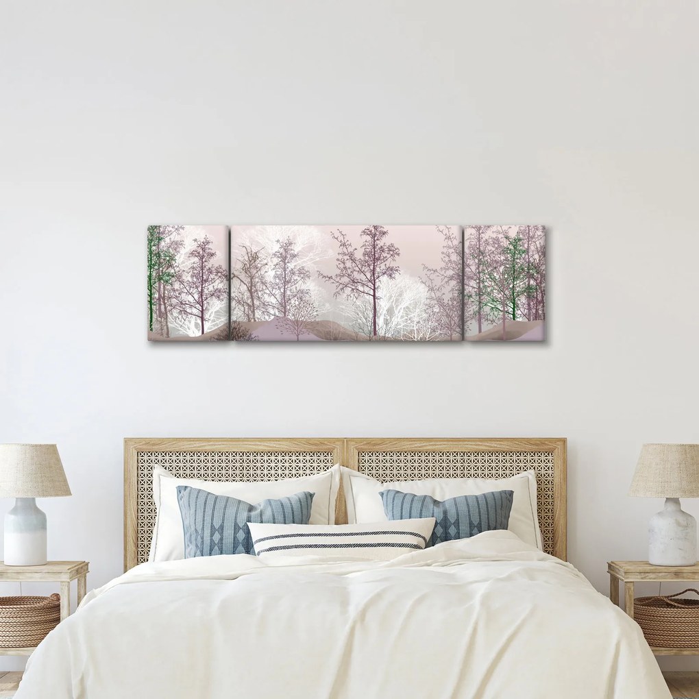Obraz lasu (170x50 cm)