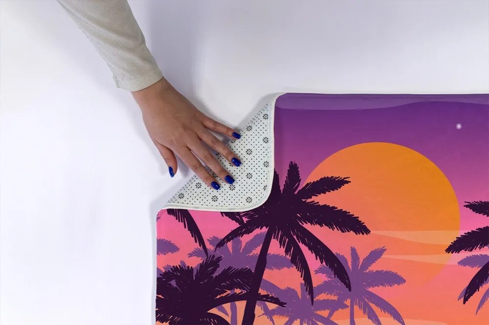 Dywanik łazienkowy antypoślizgowy Dywanik łazienkowy antypoślizgowy Tropikalna plaża