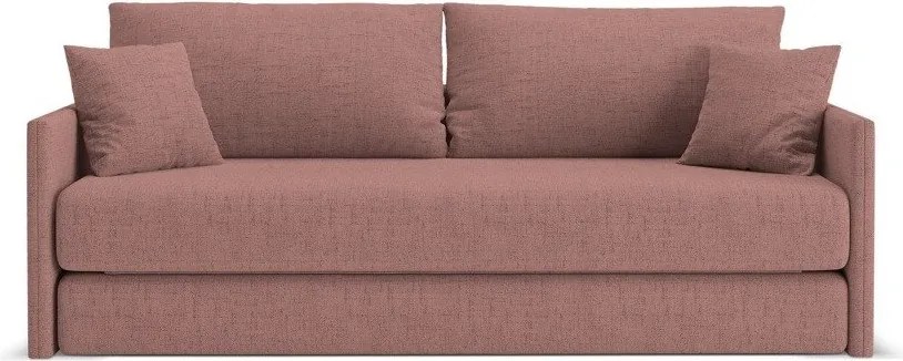 Różowa rozkładana sofa z tkaniny szenilowej 209 cm Shannon – Cosmopolitan Design