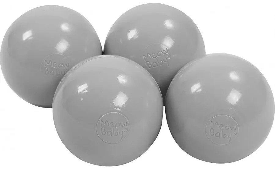 Plastikowe Piłeczki Do Suchego Basenu 7cm, 50 Szt, Szare - Meowbaby®