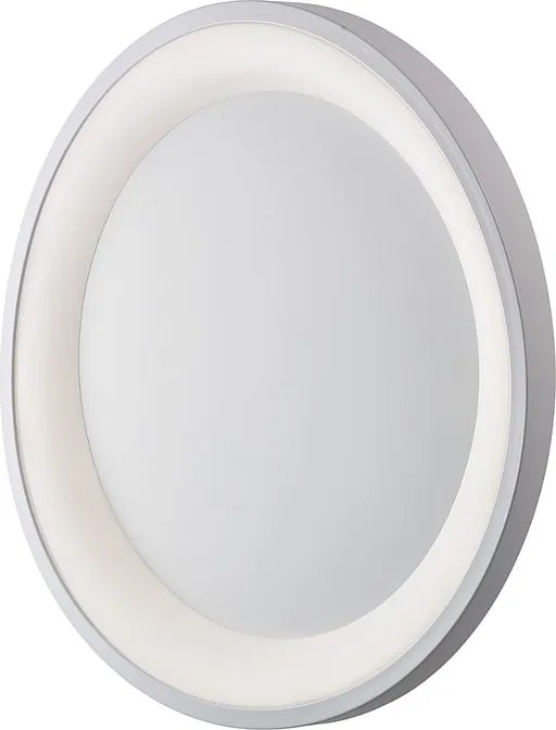 Okrągła lampa sufitowa Anna z metalu i lakierowanego na biało aluminium ze zintegrowaną diodą LED H.7 Ø50 BL249-P50