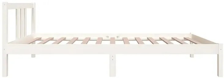Białe jednoosobowe łóżko z drewna 90x200 cm - Carla 3X