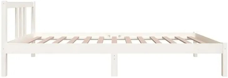 Białe jednoosobowe łóżko z drewna 90x200 cm Z4-L46