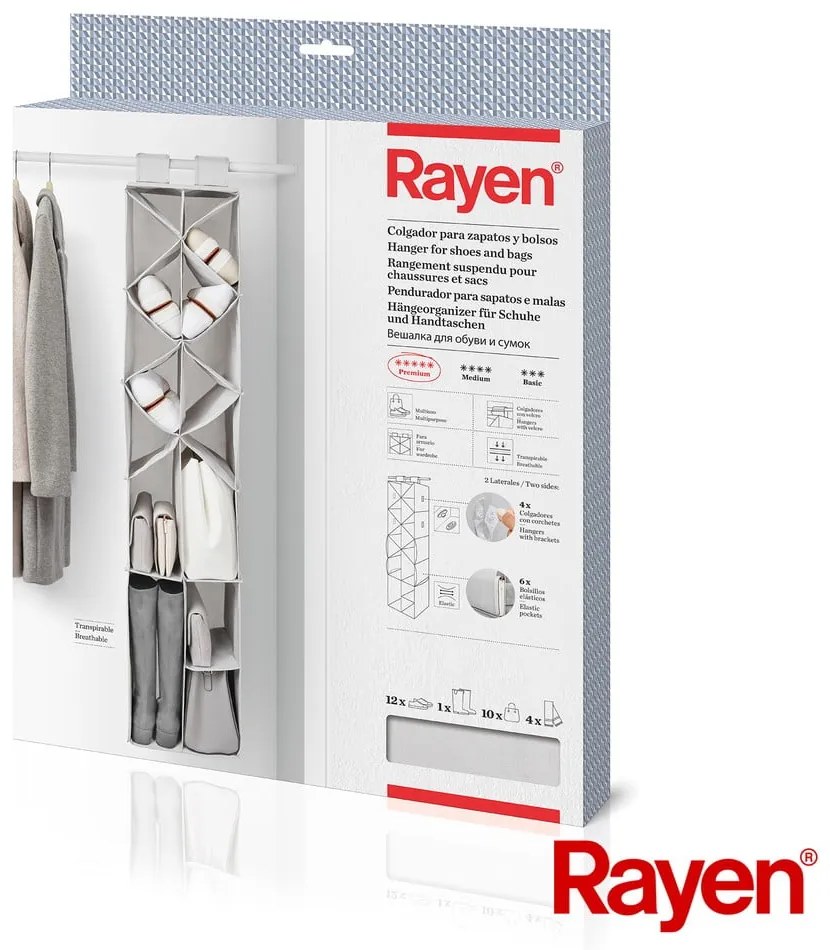Wiszący tekstylny organizer do szafy – Rayen