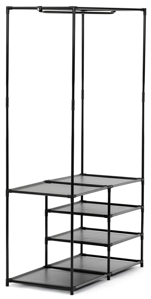 Stojak na ubrania GD-172 BK, metal, czarny
