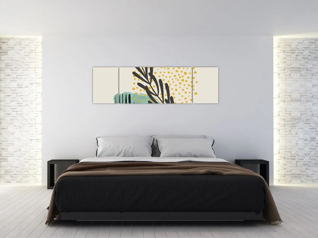 Obraz - Arkusze abstrakcyjne N⁰3 (170x50 cm)