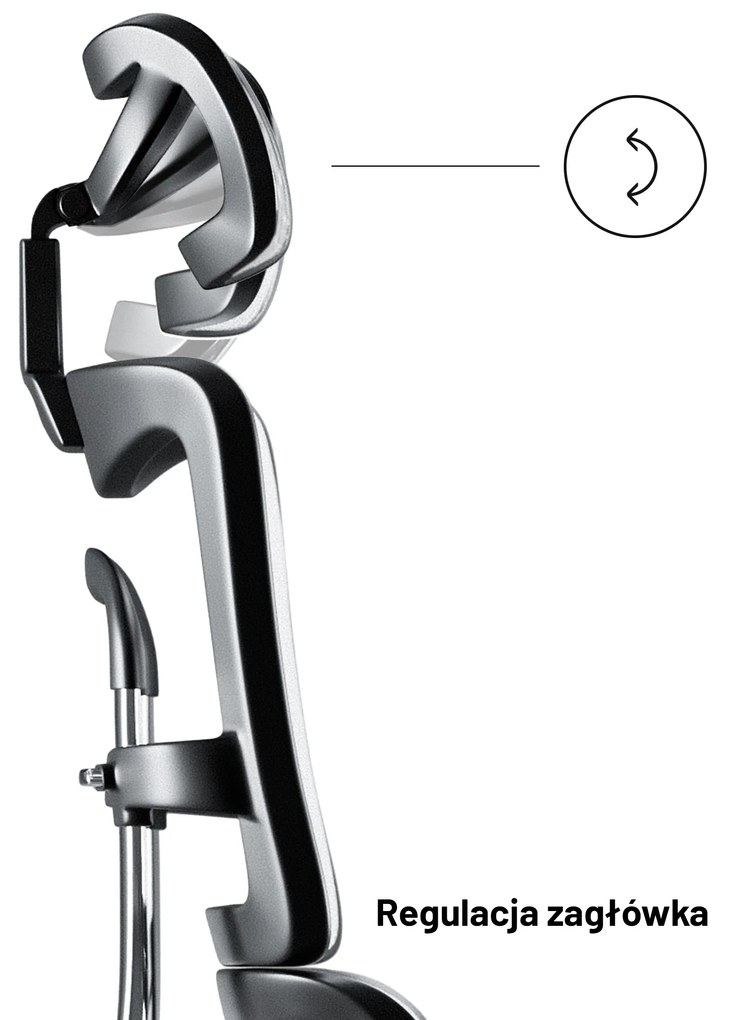 Fotel ergonomiczny Diablo V-Master, czarno-biały