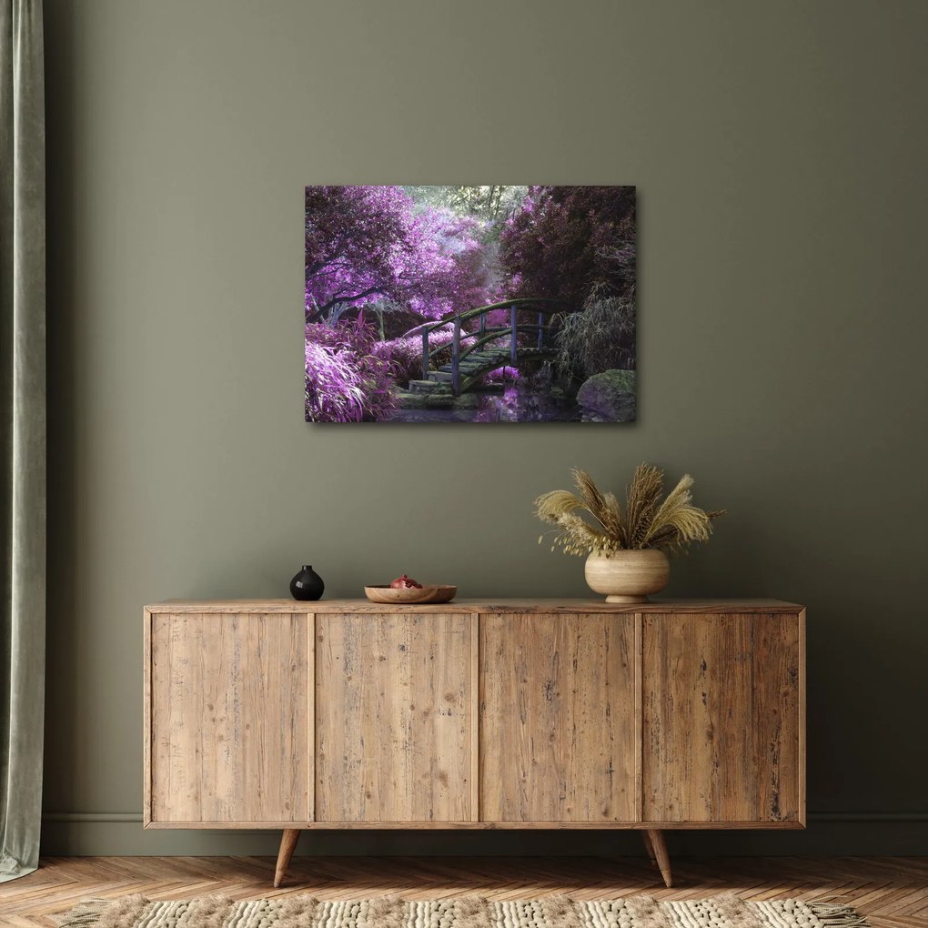 Obraz - fioletowe drzewa (70x50 cm)
