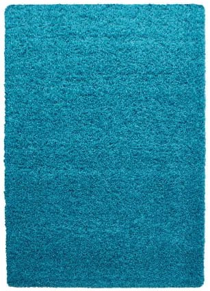 Dywan shaggy jednokolorowy turkusowy 120 cm x 170 cm