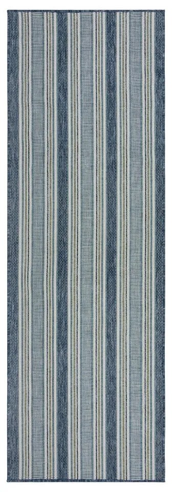 Zielononiebieski dywan odpowiedni na zewnątrz 80x230 cm Roma Stripe – Flair Rugs