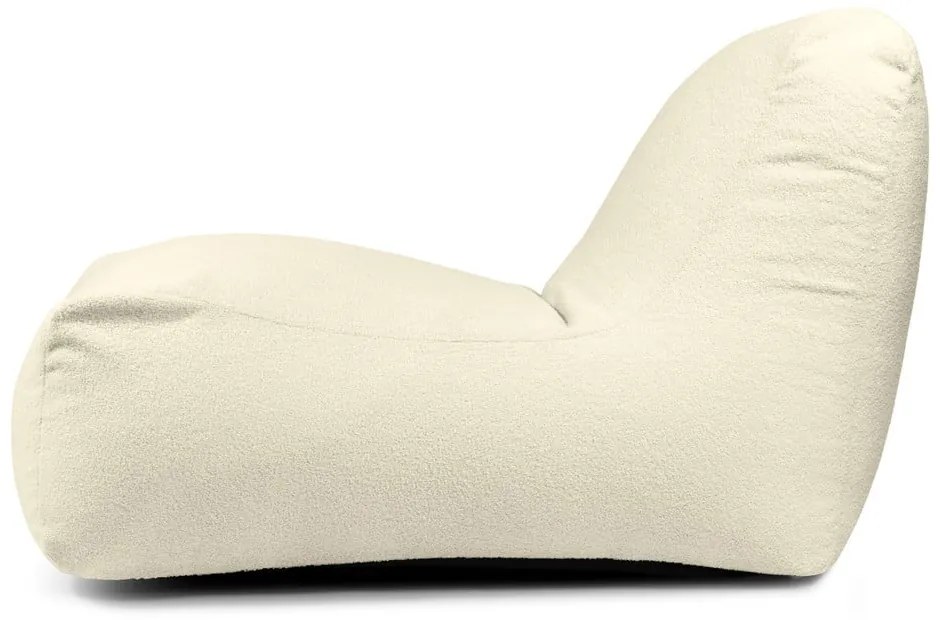 Kremowy worek do siedzenia z materiału bouclé Lounge – SLOWDOWN