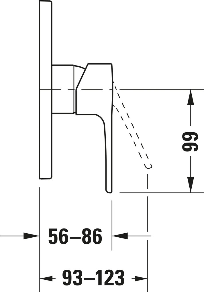 Duravit B.1 bateria prysznicowa