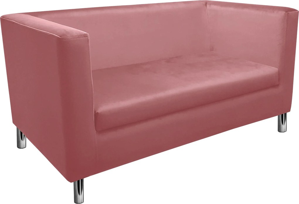 Sofa Monaco : Kolor nogi - Chrom, Kolor tkaniny - VELVET - MG58, Typ tkaniny - Velvet, Wysokość nogi - 15 cm