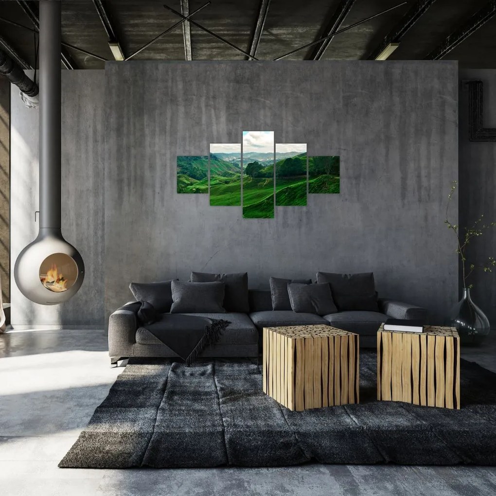 Obraz - Plantacje herbaty w Malezji (125x70 cm)