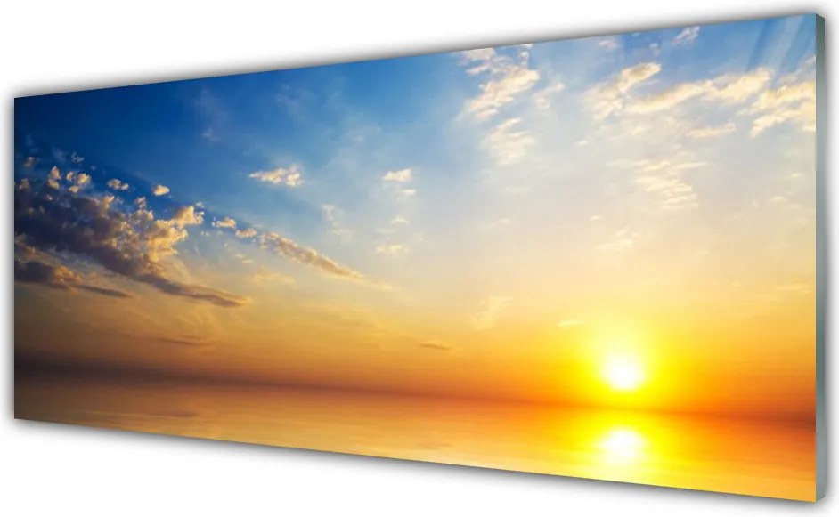 Szkło do Kuchni na Ścianę Poranne Niebo Nad Horyzontem
