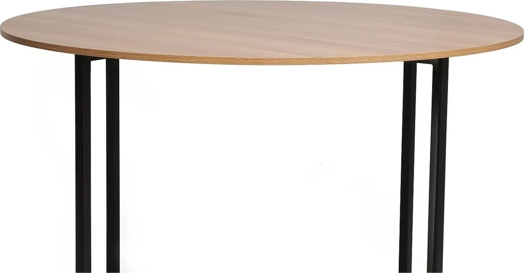 PROMOCJA Okrągły stół jadalny z blatem w dekorze dąb ALTO 120x120 II jakość