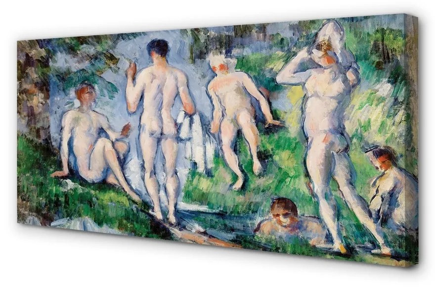 Obraz na płótnie Kąpiący się - Paul Cézanne