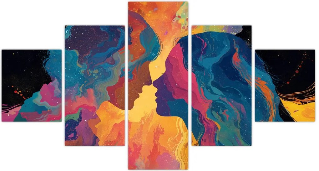 Obraz - Kosmiczna miłość (125x70 cm)