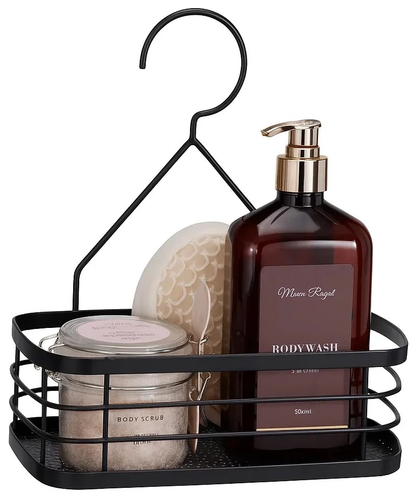 Koszyk na kosmetyki pod prysznic COZY CORE, 22,5 x 12 x 26 cm