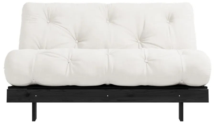 Kremowa rozkładana sofa 140 cm Roots Black Night – Karup Design