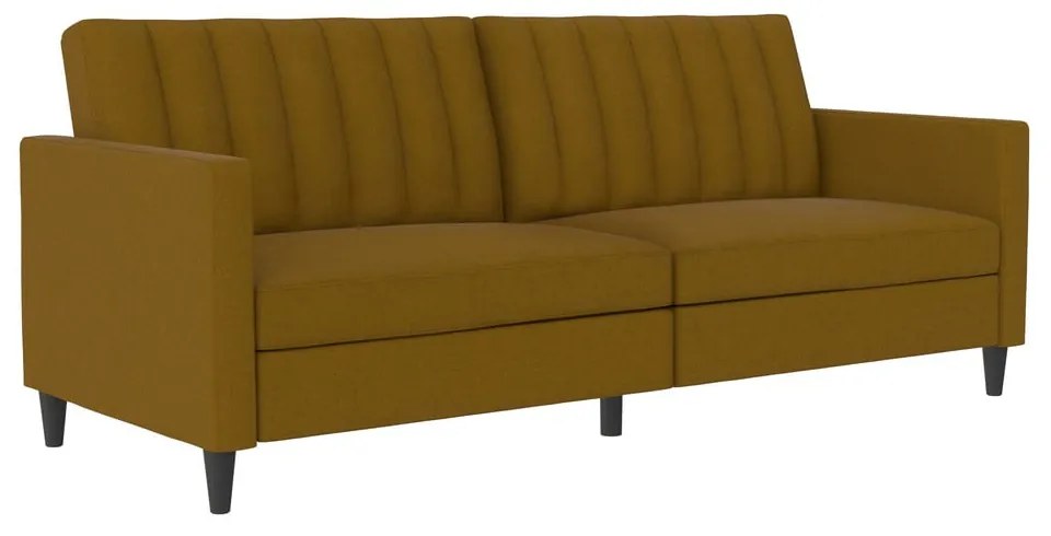 Żółta rozkładana sofa 86 cm Celine – Støraa