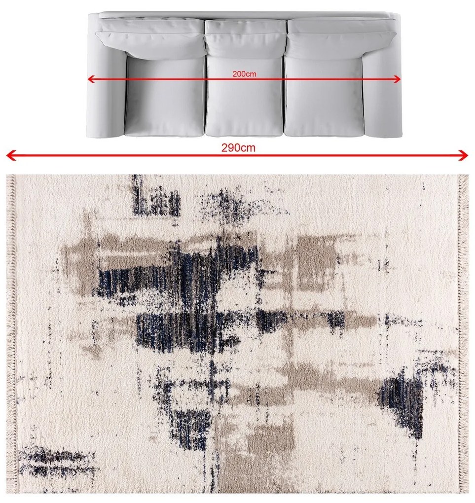Dywan Boho cream/sailor blue 200x290cm