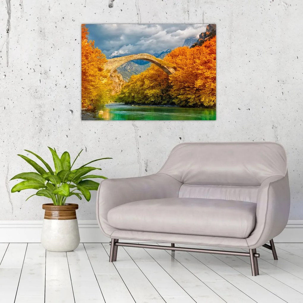 Obraz - Most Konitsa (70x50 cm)