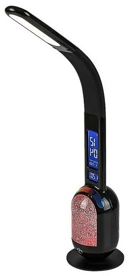 Rabalux 74230 lampa stołowa LED z brokatem Figen, czarny, 5 W, 290 lm, 5000 K, ściemnialna