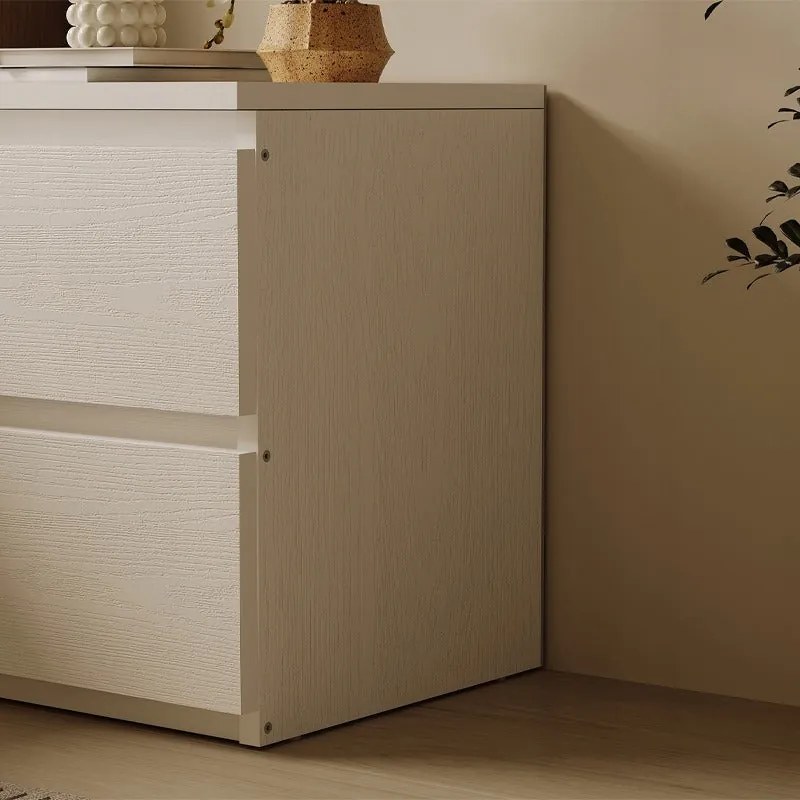 Szafka nocna stolik do sypialni salonu 2 szuflady loft biały nowoczesny