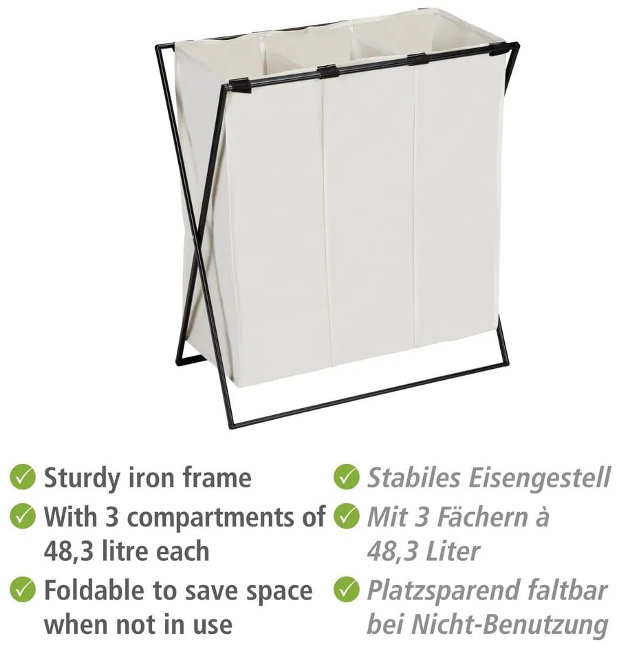 Tekstylny kosz na pranie 145 l Trio – Wenko