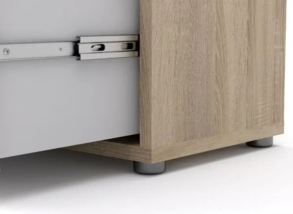 Niski regał biurowy Prima dąb sonoma