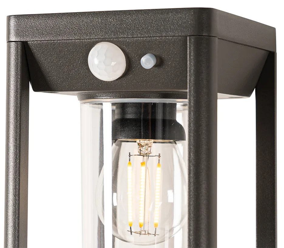Zewnetrzna Lampa ścienna zewnętrzna ciemnoszara z LED i regulowanym światłem na panel słoneczny - Sonne Nowoczesny Oswietlenie zewnetrzne